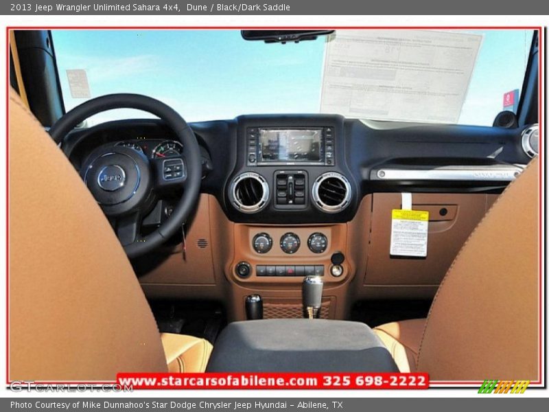 Dune / Black/Dark Saddle 2013 Jeep Wrangler Unlimited Sahara 4x4