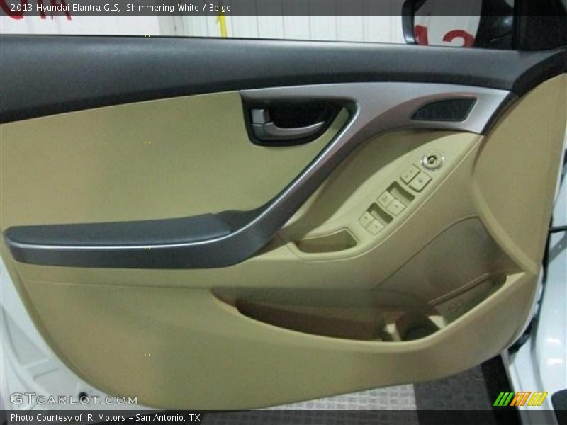 Shimmering White / Beige 2013 Hyundai Elantra GLS