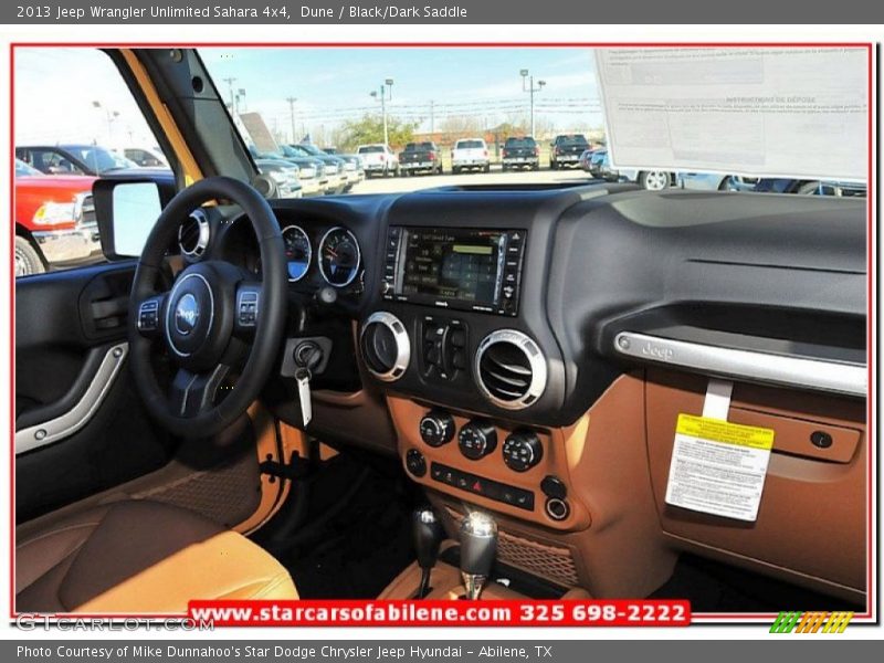 Dune / Black/Dark Saddle 2013 Jeep Wrangler Unlimited Sahara 4x4