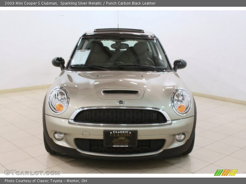 Sparkling Silver Metallic / Punch Carbon Black Leather 2009 Mini Cooper S Clubman