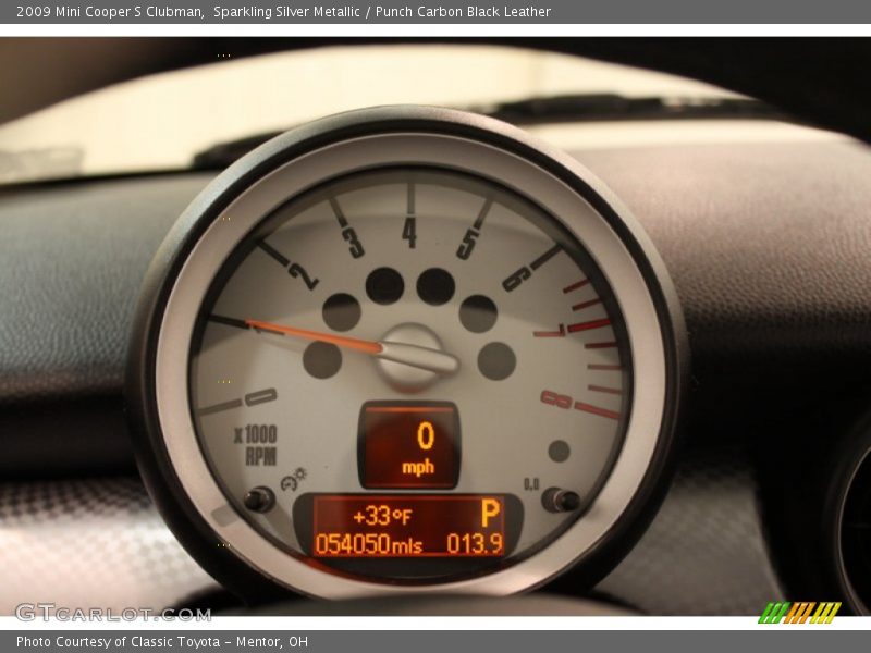Sparkling Silver Metallic / Punch Carbon Black Leather 2009 Mini Cooper S Clubman