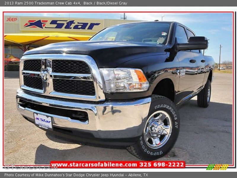Black / Black/Diesel Gray 2013 Ram 2500 Tradesman Crew Cab 4x4