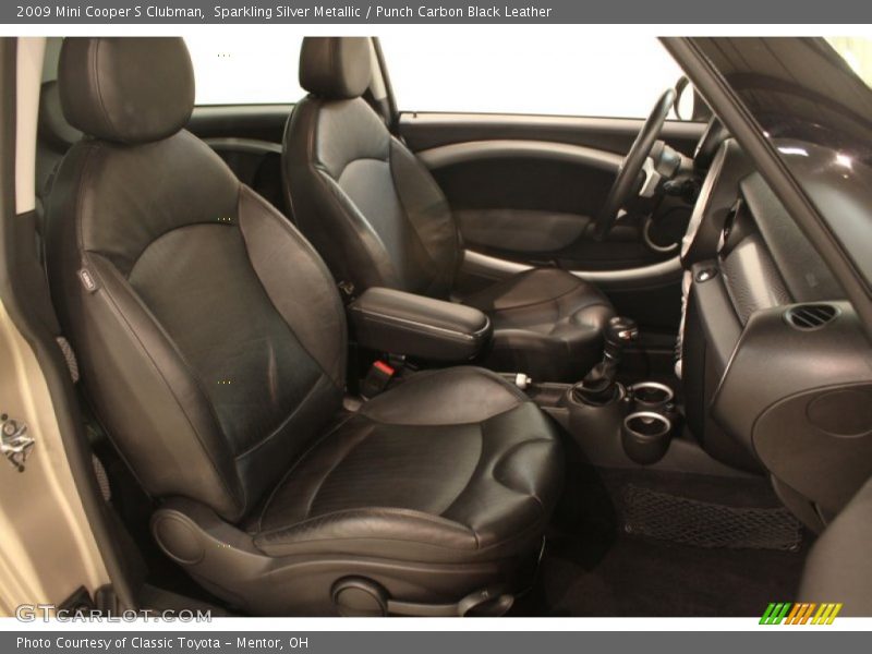 Sparkling Silver Metallic / Punch Carbon Black Leather 2009 Mini Cooper S Clubman