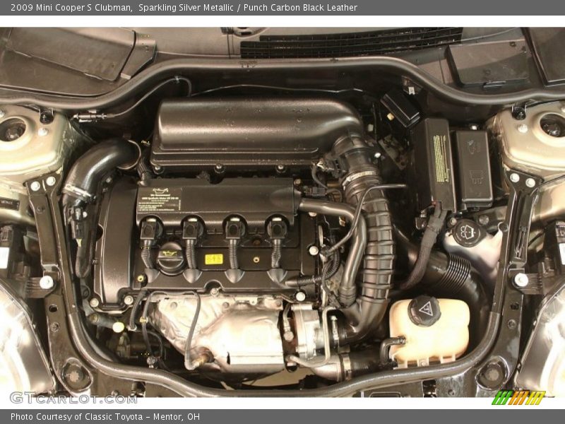 Sparkling Silver Metallic / Punch Carbon Black Leather 2009 Mini Cooper S Clubman