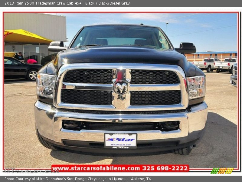 Black / Black/Diesel Gray 2013 Ram 2500 Tradesman Crew Cab 4x4