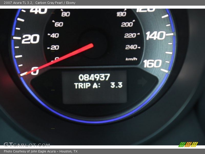 Carbon Gray Pearl / Ebony 2007 Acura TL 3.2