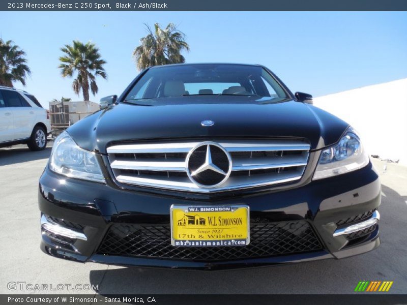 Black / Ash/Black 2013 Mercedes-Benz C 250 Sport