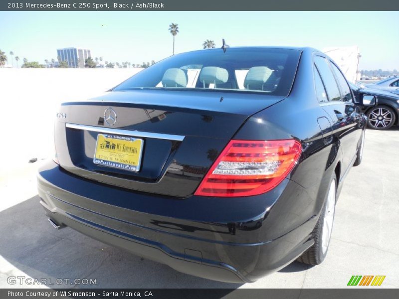 Black / Ash/Black 2013 Mercedes-Benz C 250 Sport
