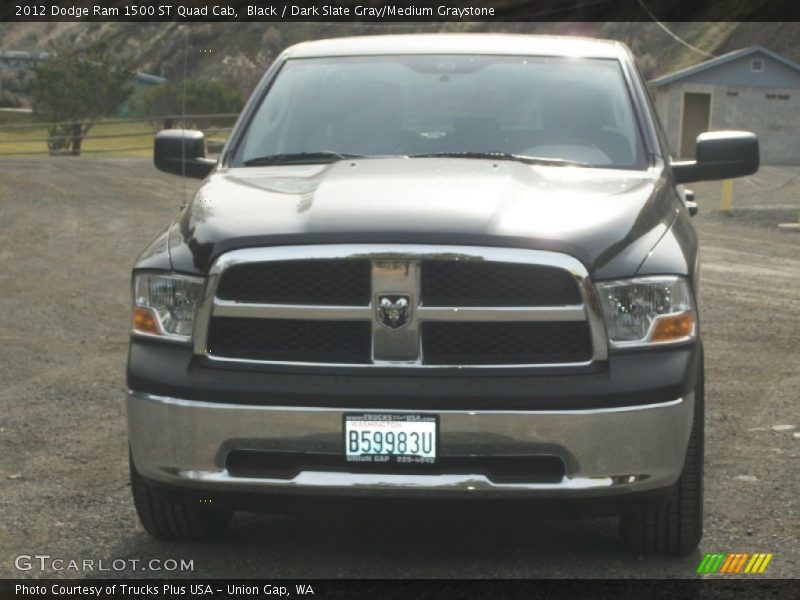 Black / Dark Slate Gray/Medium Graystone 2012 Dodge Ram 1500 ST Quad Cab
