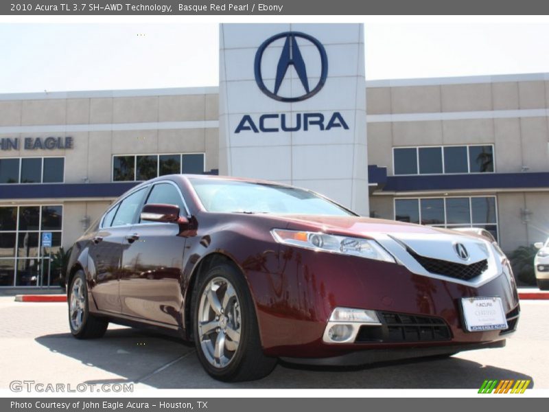 Basque Red Pearl / Ebony 2010 Acura TL 3.7 SH-AWD Technology