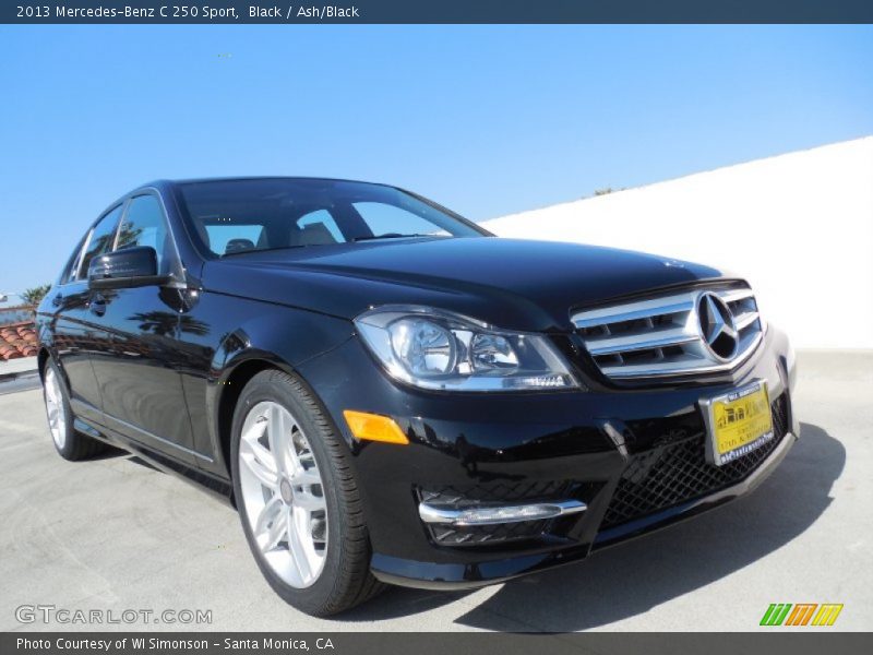 Black / Ash/Black 2013 Mercedes-Benz C 250 Sport