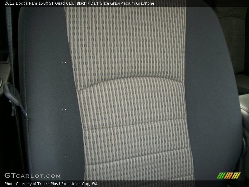 Black / Dark Slate Gray/Medium Graystone 2012 Dodge Ram 1500 ST Quad Cab
