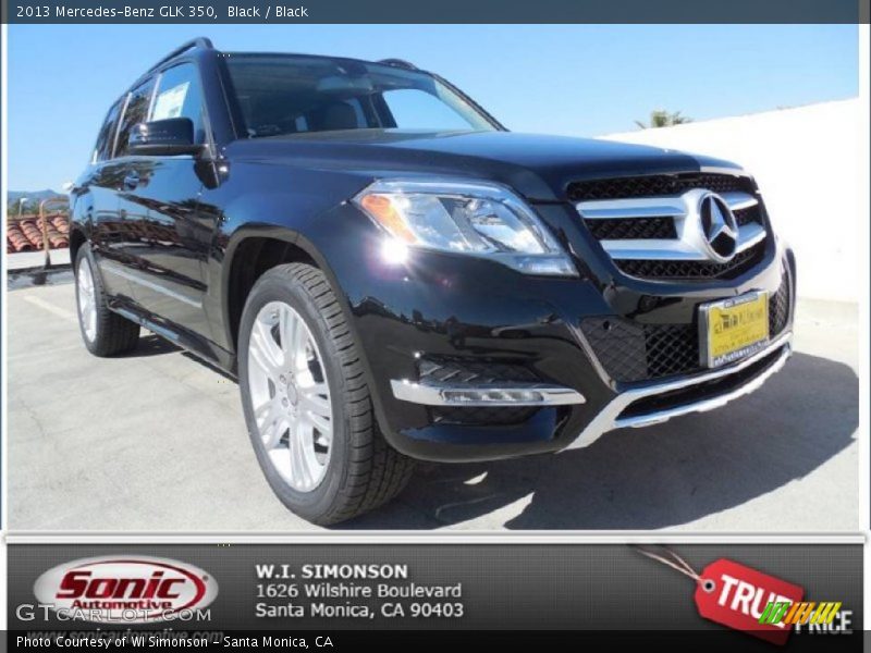 Black / Black 2013 Mercedes-Benz GLK 350