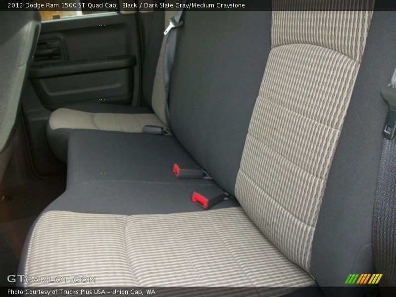 Black / Dark Slate Gray/Medium Graystone 2012 Dodge Ram 1500 ST Quad Cab