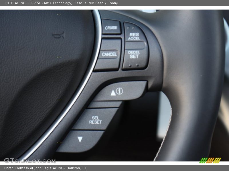 Controls of 2010 TL 3.7 SH-AWD Technology