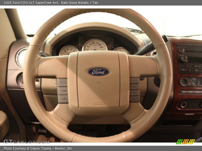 Dark Stone Metallic / Tan 2005 Ford F150 XLT SuperCrew 4x4