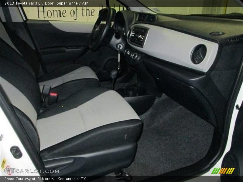 Super White / Ash 2013 Toyota Yaris L 5 Door