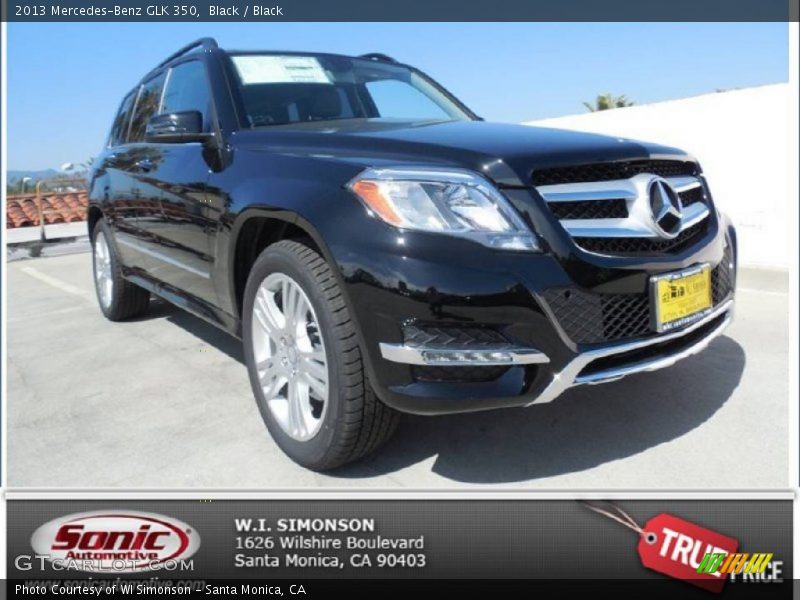 Black / Black 2013 Mercedes-Benz GLK 350