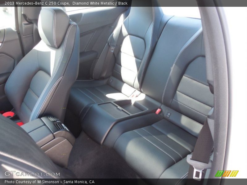 Diamond White Metallic / Black 2013 Mercedes-Benz C 250 Coupe