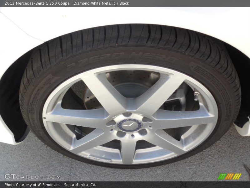 Diamond White Metallic / Black 2013 Mercedes-Benz C 250 Coupe