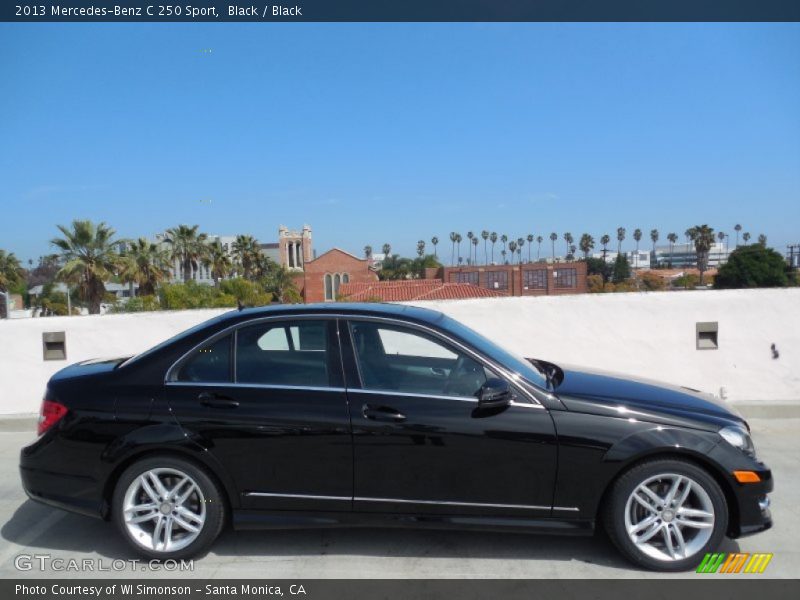 Black / Black 2013 Mercedes-Benz C 250 Sport