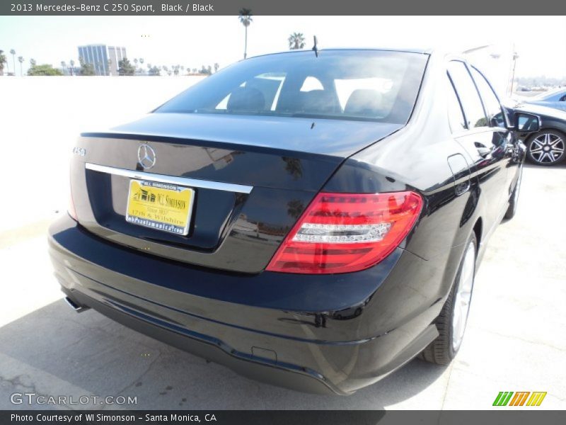 Black / Black 2013 Mercedes-Benz C 250 Sport
