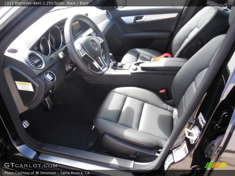 Black / Black 2013 Mercedes-Benz C 250 Sport