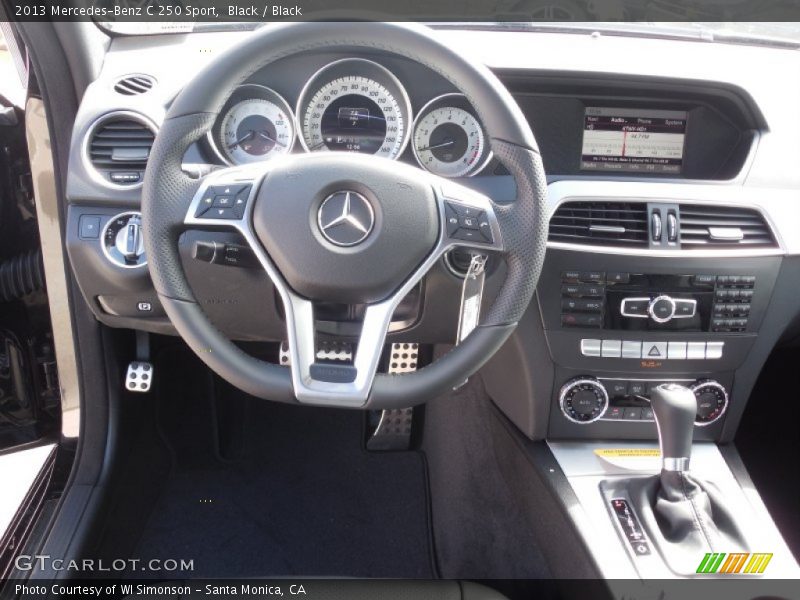 Black / Black 2013 Mercedes-Benz C 250 Sport