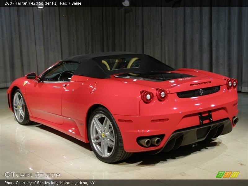 2007 Ferrari F430 Spider F1 in Red, Back Left - 2007 Ferrari F430 Spider F1