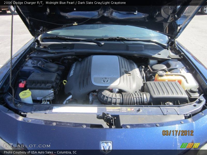 Midnight Blue Pearl / Dark Slate Gray/Light Graystone 2006 Dodge Charger R/T