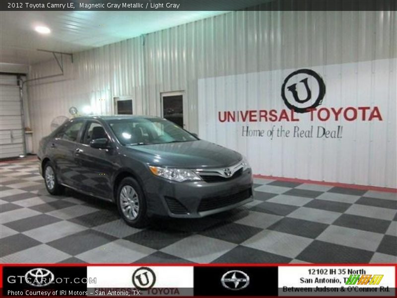 Magnetic Gray Metallic / Light Gray 2012 Toyota Camry LE