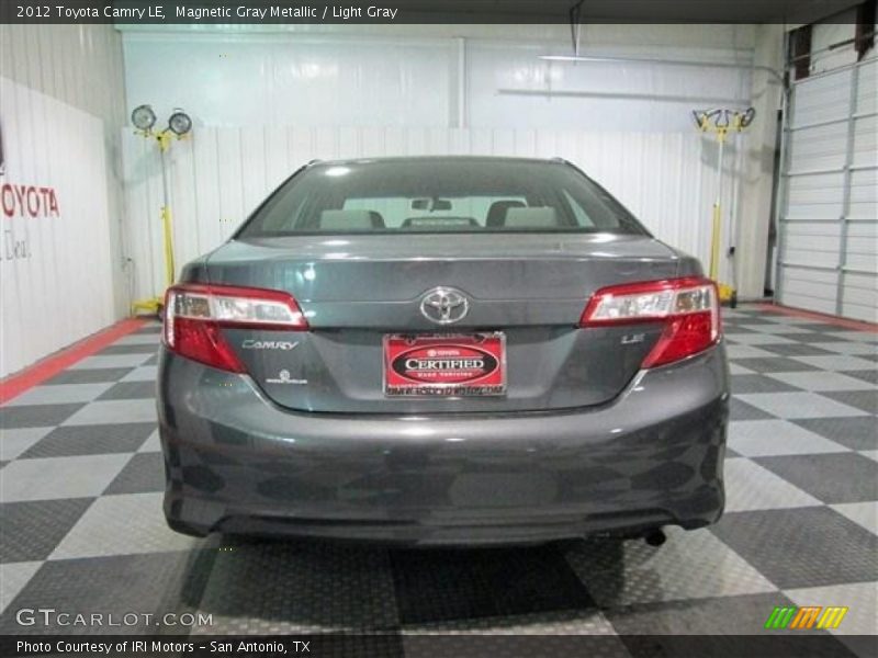 Magnetic Gray Metallic / Light Gray 2012 Toyota Camry LE