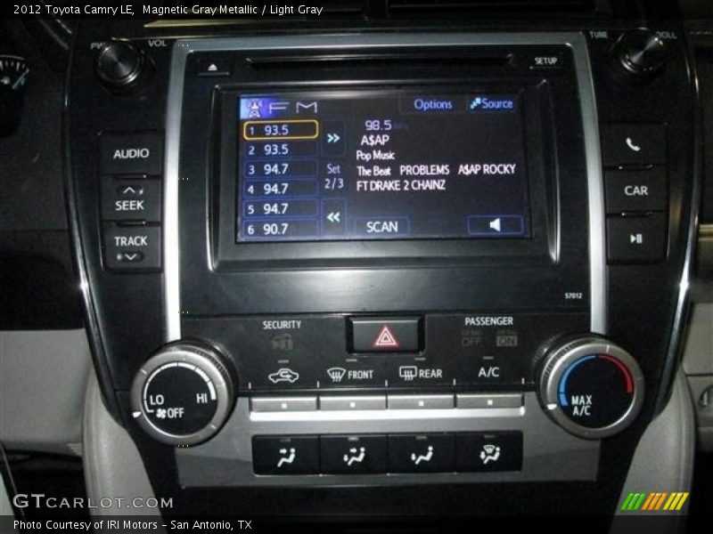 Magnetic Gray Metallic / Light Gray 2012 Toyota Camry LE