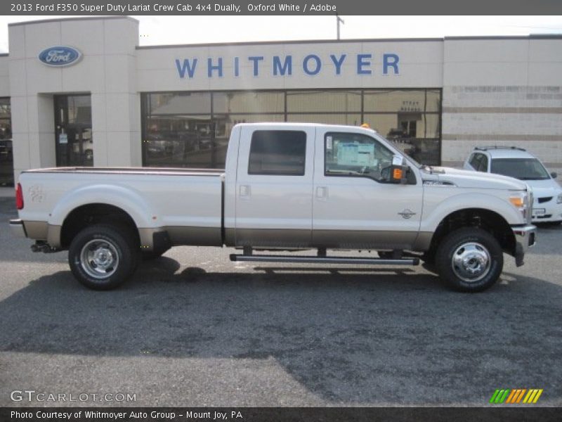 Oxford White / Adobe 2013 Ford F350 Super Duty Lariat Crew Cab 4x4 Dually