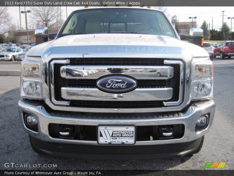 Oxford White / Adobe 2013 Ford F350 Super Duty Lariat Crew Cab 4x4 Dually
