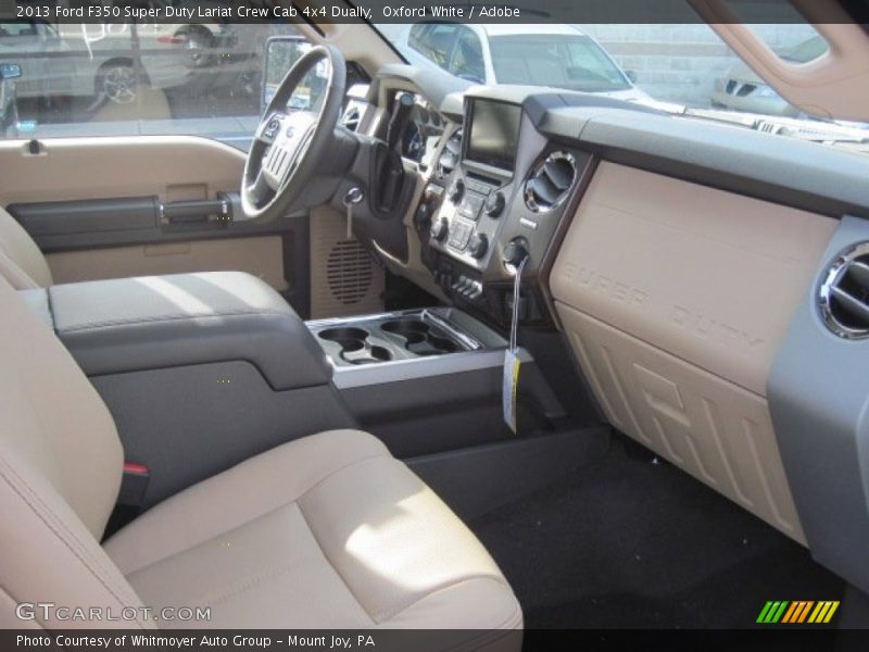 Oxford White / Adobe 2013 Ford F350 Super Duty Lariat Crew Cab 4x4 Dually