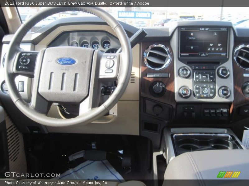 Oxford White / Adobe 2013 Ford F350 Super Duty Lariat Crew Cab 4x4 Dually