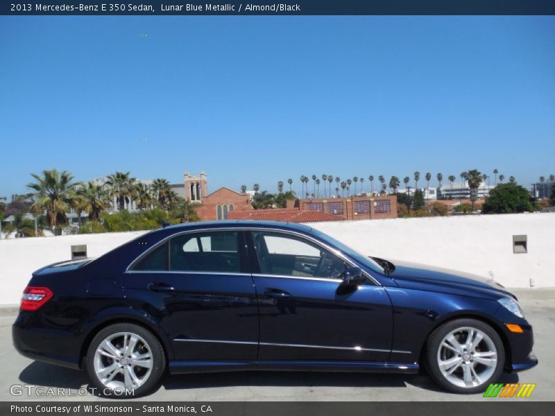 Lunar Blue Metallic / Almond/Black 2013 Mercedes-Benz E 350 Sedan