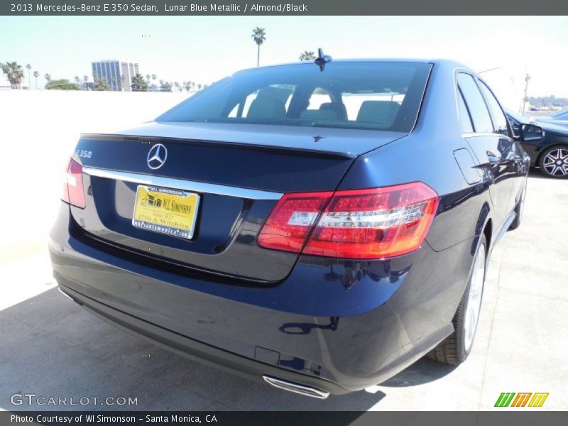 Lunar Blue Metallic / Almond/Black 2013 Mercedes-Benz E 350 Sedan