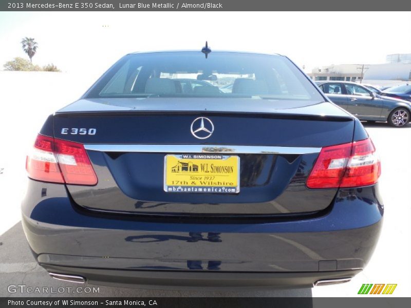 Lunar Blue Metallic / Almond/Black 2013 Mercedes-Benz E 350 Sedan