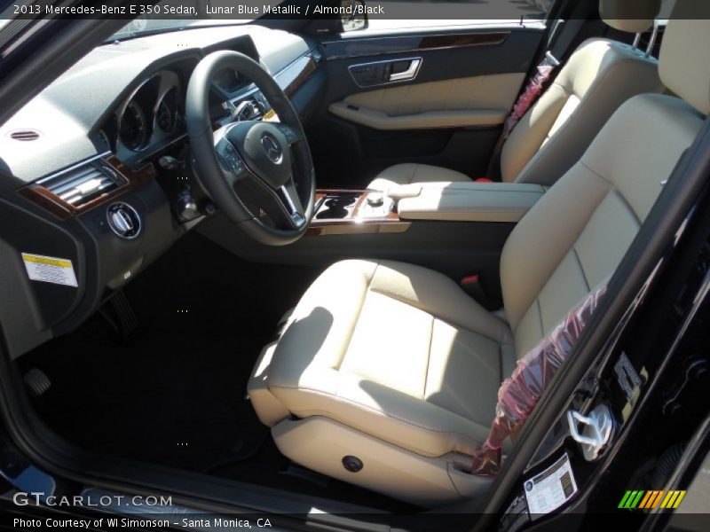 Lunar Blue Metallic / Almond/Black 2013 Mercedes-Benz E 350 Sedan
