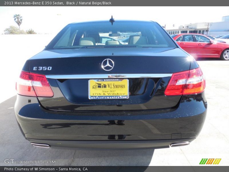 Black / Natural Beige/Black 2013 Mercedes-Benz E 350 Sedan
