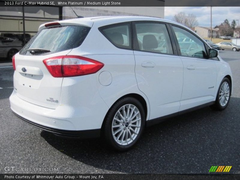White Platinum / Medium Light Stone 2013 Ford C-Max Hybrid SE