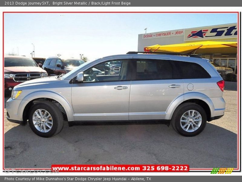 Bright Silver Metallic / Black/Light Frost Beige 2013 Dodge Journey SXT
