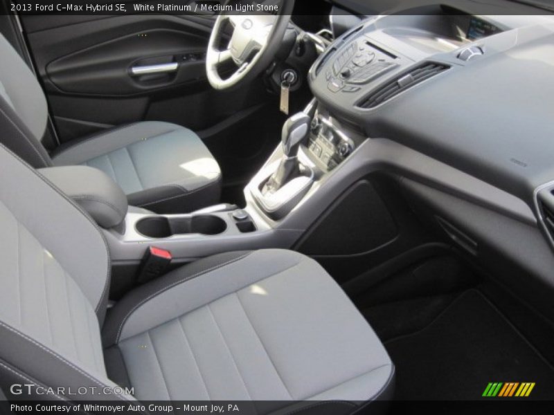 White Platinum / Medium Light Stone 2013 Ford C-Max Hybrid SE