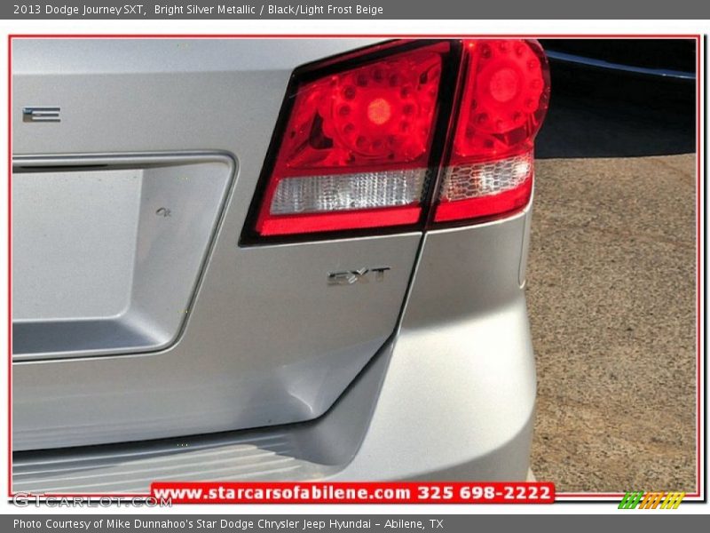 Bright Silver Metallic / Black/Light Frost Beige 2013 Dodge Journey SXT