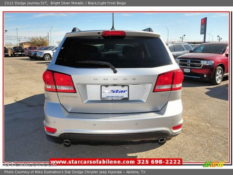 Bright Silver Metallic / Black/Light Frost Beige 2013 Dodge Journey SXT