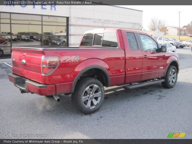 Ruby Red Metallic / Black 2013 Ford F150 FX4 SuperCab 4x4