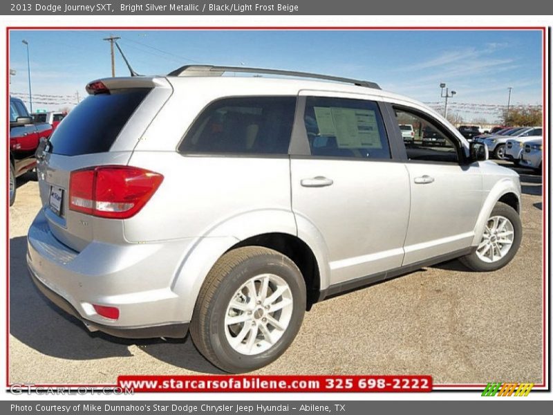 Bright Silver Metallic / Black/Light Frost Beige 2013 Dodge Journey SXT