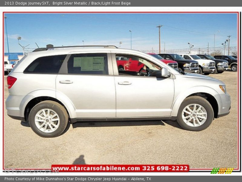 Bright Silver Metallic / Black/Light Frost Beige 2013 Dodge Journey SXT
